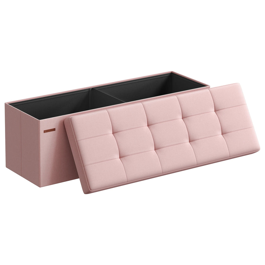 Folding Storage Ottoman Bench