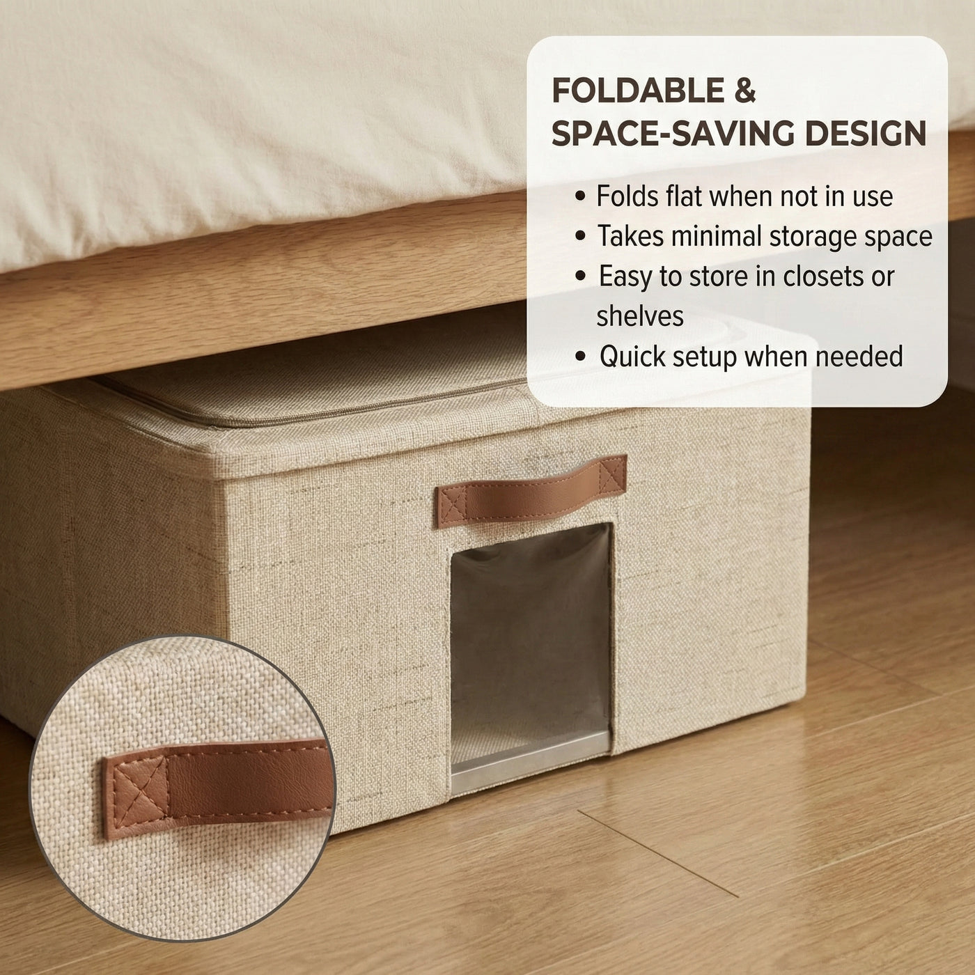 Bed Under Storage Foldable Organizer